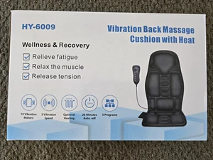 Massage Sitzkissen mit Wärme Vibration Rückenmassagegerät Stuhlauflage für Zuhause Auto - Bild 1 von 2