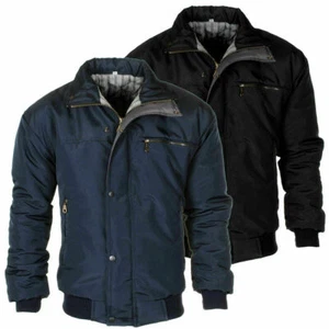 Herren Raiken Sky Diver Bomber warm wattierte Jacke kariert gefüttert Arbeit Winter Mantel - Bild 1 von 5