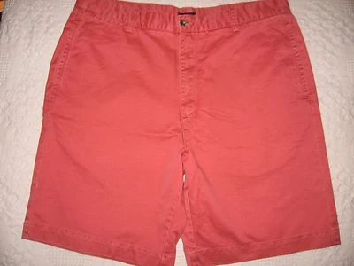 IZOD SHORTS SZ 38 X 9.5" BRIGHT RED CLASSIC CASUAL SHORTS ALL COTTON EUC - Image 1 of 4
