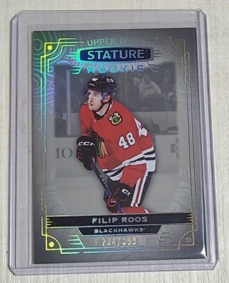 2022-23 Upper Deck Stature Filip Roos Rookie 234/399 #180 - Image 1 of 2