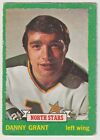 1973-74 Opc Danny Grant Card #214 Minnesota North Stars Light Back
