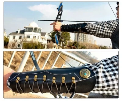 Adjustable Arm Guard Protector Gear for Compound Recurve Bow Archery Hunting - Image 1 of 4