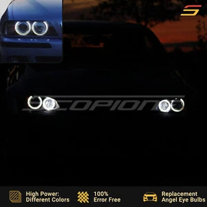 Scopione Angel Eyes Headlight LED Bulbs for BMW 00-03 5 Series - E39 M5 LCI DRL - Picture 1 of 31