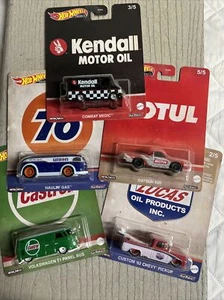 Hot wheels Premium Petroleum Set Of 5 62 Chevy VW T-1 Panel Bus Datsun 620 - Picture 1 of 11