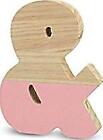 La Lluna0211000-  Semi-Lacquered Pine Letter Pink /Toys - New Toy - J1398z