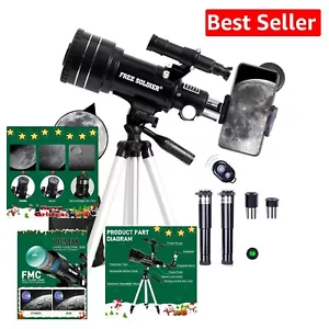 All-in-One Astronomy Telescope with Smartphone Adapter - Perfect for Stargazing - Picture 1 of 9