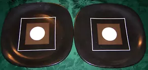 2 Lovely Block Langenthal Switzerland Transition Dinner Plates #2 - Picture 1 of 2