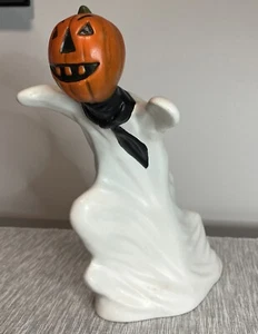 Vintage Halloween Jack O’ Lantern Ghost  10.5 “ Tall - Picture 1 of 10
