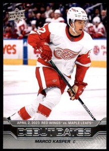 2023-24 Upper Deck Series 1 Debut Dates Marco Kasper #DD-24