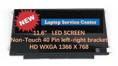 11.6" 1366x768 40 PIN LED Screen for IVO M116NWR1 R1 M116NWR1 R2 M116NWR1 R3 - Image 1 of 4
