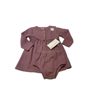 Modern Moments Baby Girls Purple Waffle Dress Bloomer Set 18M - Picture 1 of 2