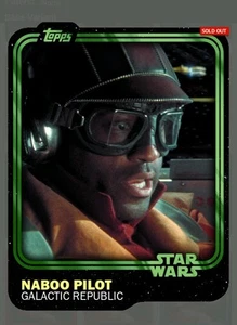 Star Wars Card Trader Naboo Pilot Galactic Republic Green Card 1,140 SWCT - Picture 1 of 2