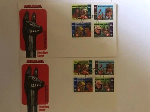PNG STAMPS FDC 1982 BOY SCOUTS POSTMARKS - Picture 1 of 1