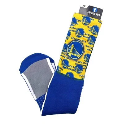 GOLDEN STATE WARRIORS MONTAGE ADULT LARGE CREW SOCKS AUTHENTIC NBA BASKETBALL - Image 1 of 3
