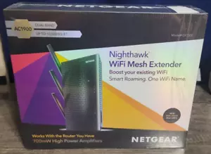 NETGEAR Nighthawk AC1900 przedłużacz siatki Wi-Fi - czarny - Zdjęcie 1 z 3