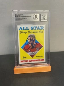 2018 TOPPS MLS ALL STARS - BASTIAN SCHWEINSTEIGER - SIGNED BECKETT CERT. AUTO 10 - Picture 1 of 2