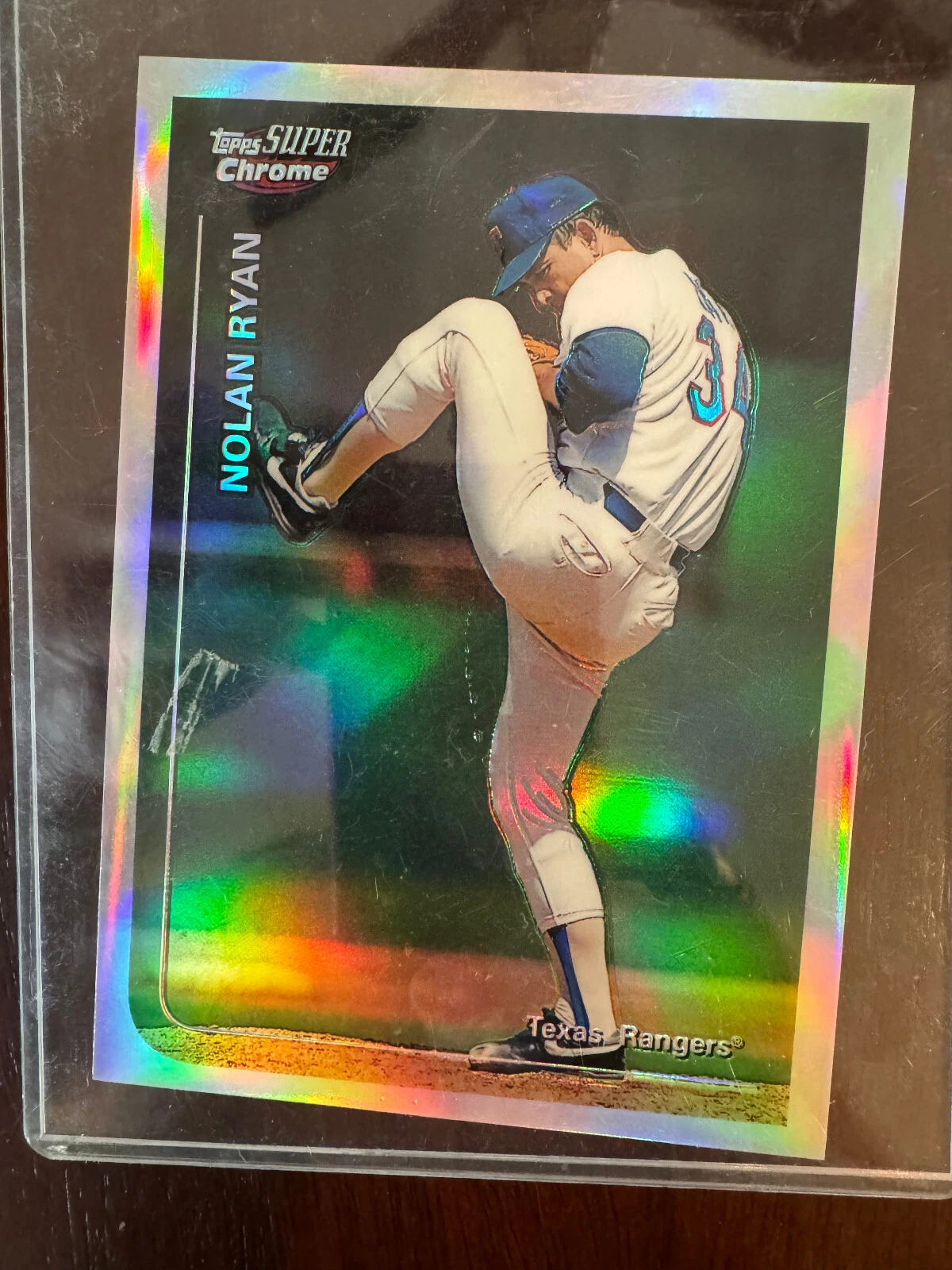 1999 Topps SuperChrome Refractor Baseball NOLAN RYAN! 4*6