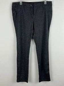George Chino Leggings Size 14 Gray Waist 34in Inseam 31in Rise 9.5in Zip Button - Picture 1 of 9