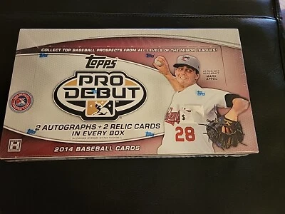2014 Topps Pro Debut Hobby Box - 2 Autos + 2 Relics Factory Sealed! - Image 1 of 2