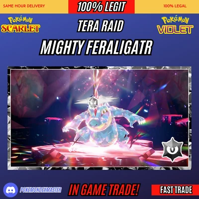 Pokemon Scarlet And Violet - ✨Mighty Feraligtr✨Mightiest Mark✨ - Image 1 of 3