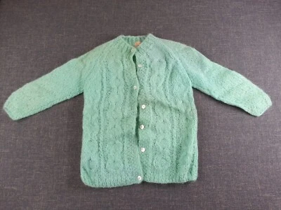 Suéter de punto acuático de colección años 60 Mantessa manga larga con botones para mujer talla 38 Italia Foto 1 de 4