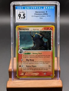 2006 Pokemon EX Dragon Frontiers Heracross Holo #3 CGC Gem Mint 9.5/10 - Picture 1 of 2