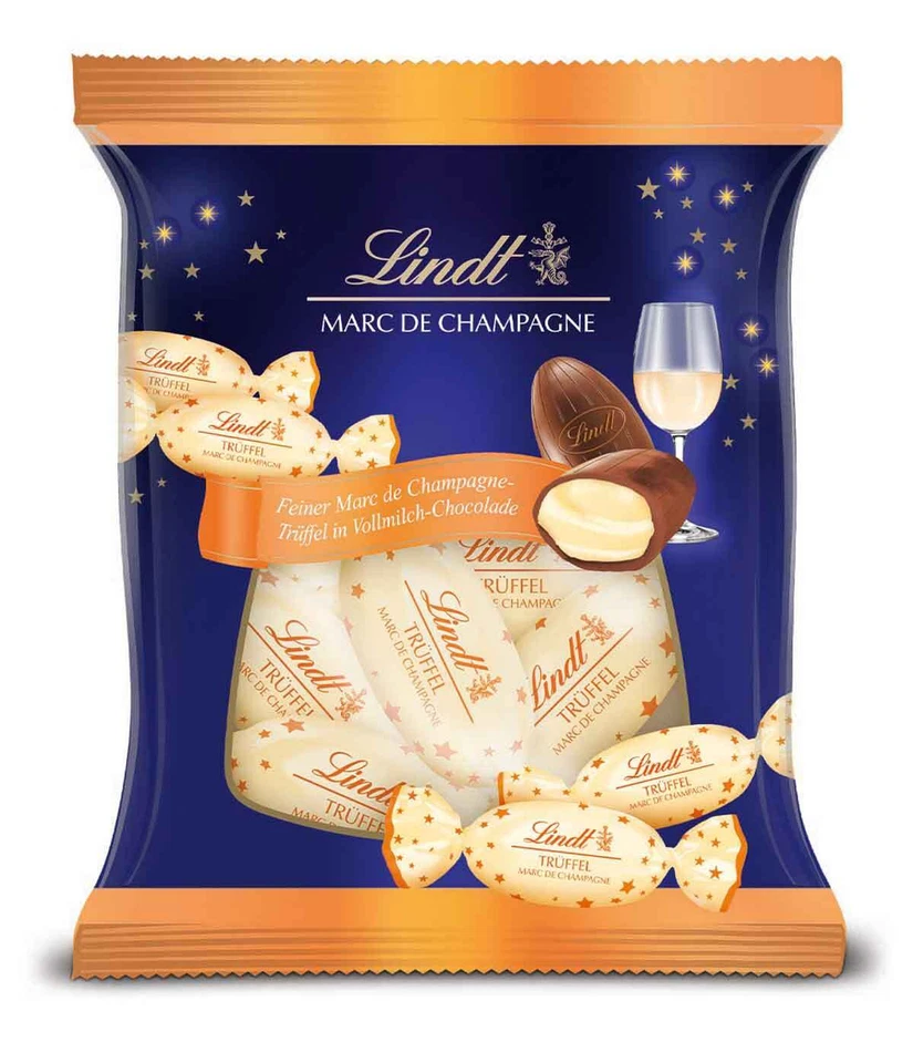 1 Beutel Lindt Marc De Champagne Kugeln 101gr.