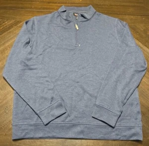 Top pulóver Kirkland Signature para hombre con cremallera en cuarto, talla grande - Imagen 1 de 6