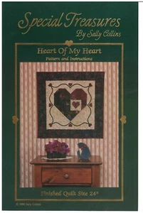 1990 Special Treasures Pattern #11 Heart of My Heart quilt sewing pattern uncut - Picture 1 of 3