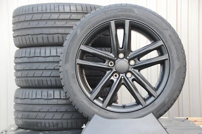 VW Bus T5 T6 T6.1 Satz Räder Alufelgen Rial schwarz Sommerreifen 255/45 R18 Zoll - Bild 1 von 3