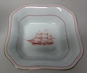 Unused SPODE England "Tradewinds" Square Bowl  SHIP  "PEPPERELL"  9.25" x 9.25" - Picture 1 of 3