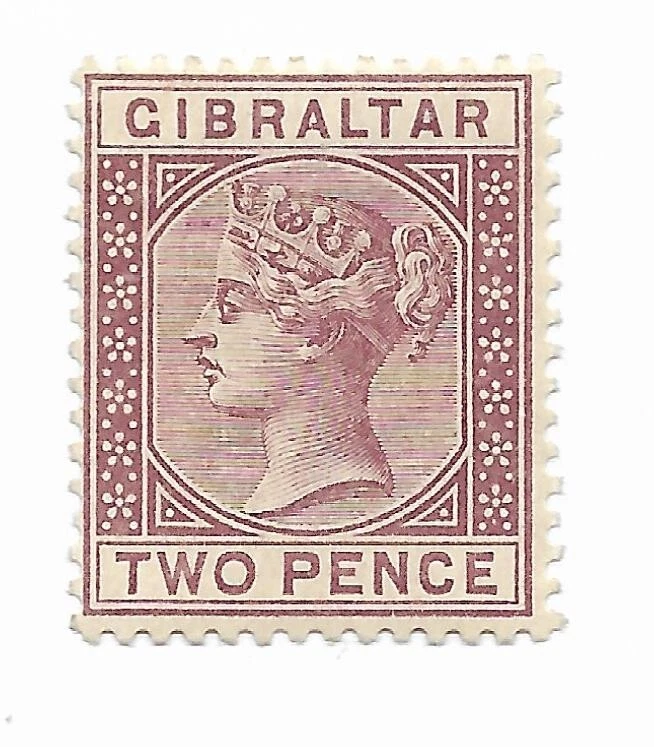 BRITISH GIBRALTAR Yv# 10 MH VG - Image 1 of 1
