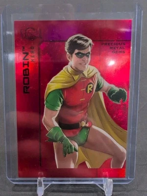 2025 Skybox Metal Universe Batman #45 ROBIN Red PMG 075/100 - Image 1 of 3