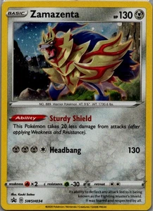 Zamazenta Promo SWSH: Sword & Shield Promo Cards SWSH034 NM - Picture 1 of 2