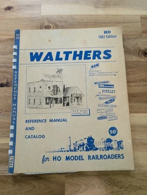 Manual de referencia y catálogo Walthers para modelistas ferroviarios HO, edición 1961 Foto 1 de 4