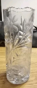 American Brilliant Meriden Beverly Muster Blumenvase 10" hoch - Bild 1 von 6