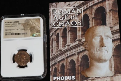 Authentic Roman Coin of Emperor PROBUS AD 276-282 NGC Certified - Image 1 of 3