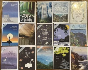 Trader Joe's Greeting Cards 15 New In Plastic Sympathy Grieving Loss Funeral - Picture 1 of 6