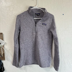PATAGONIA Mujer Mejor Suéter 1/4 Cremallera Pullover Chaqueta Talla M ¡Violeta Ahumado! - Imagen 1 de 3