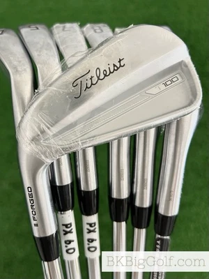 NEW / Mint LH Titleist T100 ‘23 Forged Iron Set 4-P / Project X 6.0 Stiff - Image 1 of 4