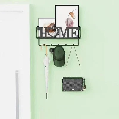 Metal Key Holder Decoration Wall Mounted Coat Hook for Hallway Coat - Image 1 of 4