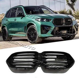 Fit For BMW X6 M F96 2020-2022 GLOSSY BLACK ABS Front Kidney Grill Center Grille - Bild 1 von 10