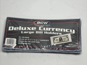 50 GROSSE GELDSCHEIN HALBSTARRE DELUXE-WÄHRUNGSHALTER, HÄLT US- & ANDERE WÄHRUNG - Bild 1 von 3