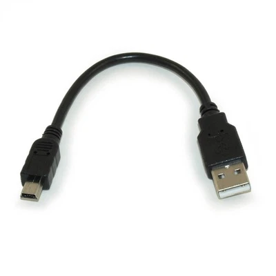 10inch USB 2.0 Certified 480Mbps Type A Male to Mini-B/5-Pin Male Cable - Image 1 of 3