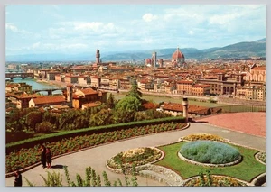 Continental Postcard Florence Italy General View of City - Picture 1 of 2