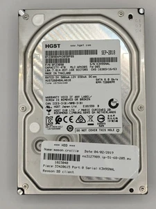 HGST Ultrastar 7K4000 4TB 3.5" SATA 6Gb/s 7200RPM Data Centre HDD - Picture 1 of 2