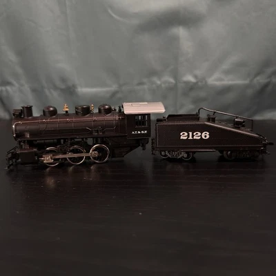 Bachmann A.T. & S.F. 2126 HO Scale Train Set Diecast Steam Locomotive and Tender - Image 1 of 4