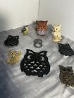 Owl Figurines And Home Decor Lot Of 9