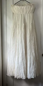 Ann Taylor wedding dress bridal gown 100%  Silk Size 0 Petite - Picture 1 of 14