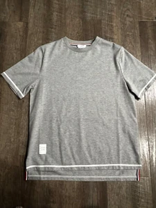 Auth Thom Browne Grey Cotton Women Tee 40 Small - Picture 1 of 9